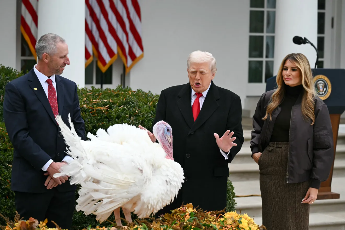 Trump Pardons Turkey Gobble In Thanksgiving Tradition