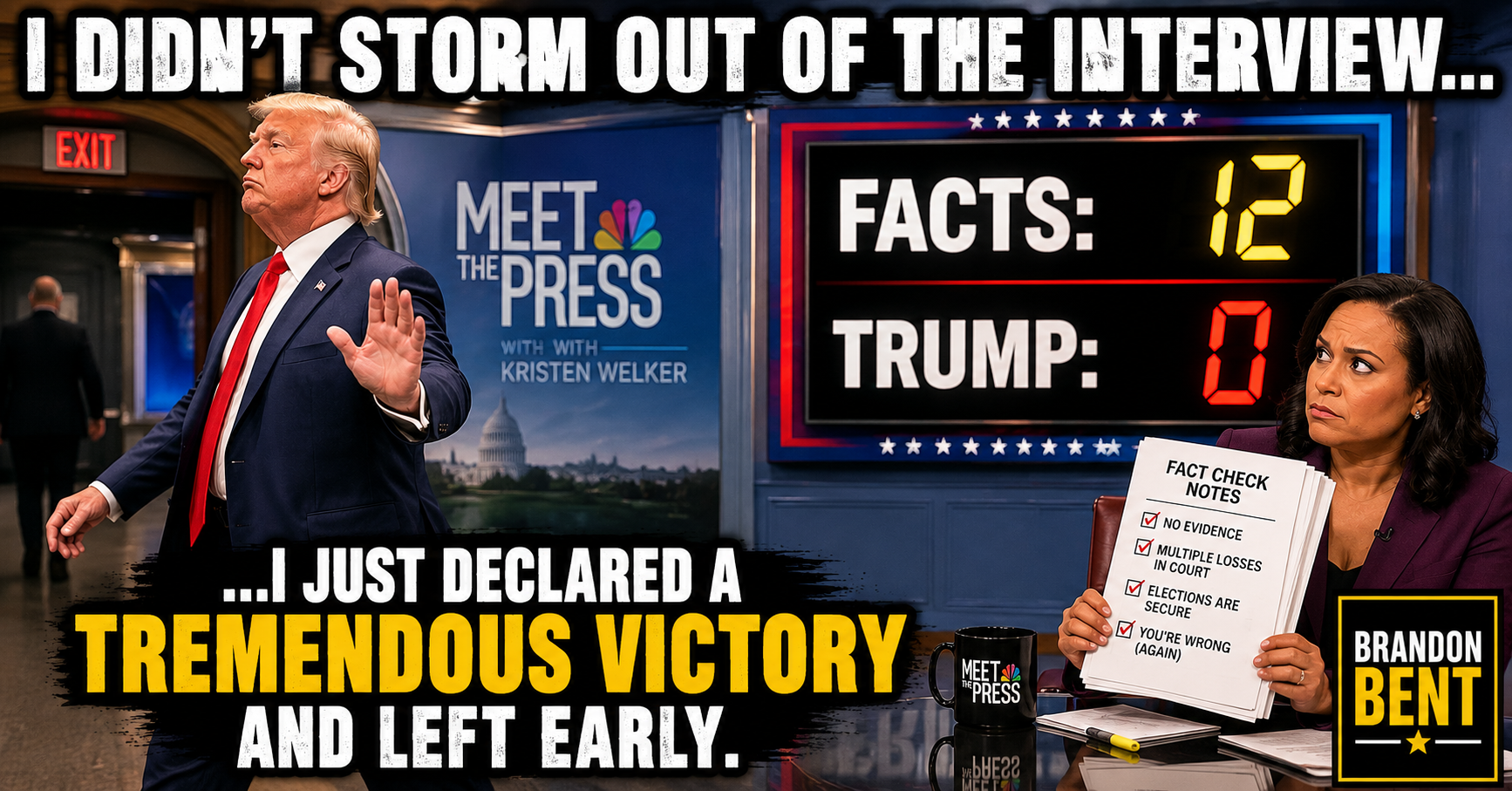 Trump Abruptly Ends ‘Meet the Press’ Interview After Heated Clash With Kristen Welker